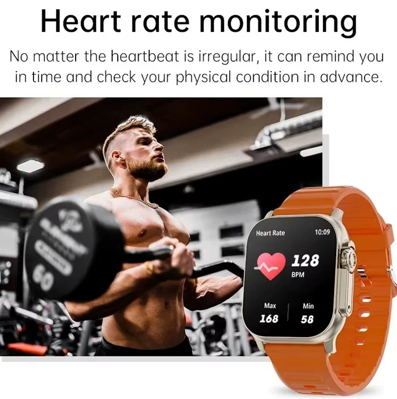 Smart Watch Bluetooth Talk Smartwatch Message Alert Heart Rate Monitor Sports Watch for Android IOS Men Women