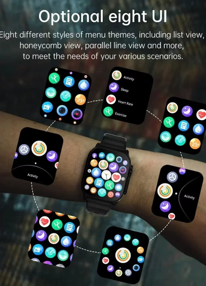 Smart Watch Bluetooth Talk Smartwatch Message Alert Heart Rate Monitor Sports Watch for Android IOS Men Women
