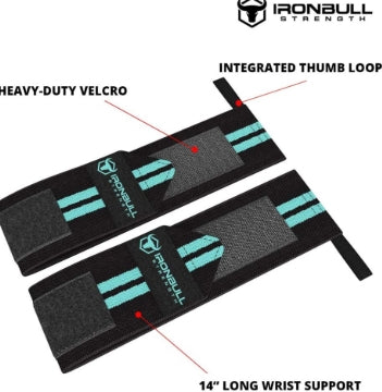 Women Wrist Wraps with Thumb Loops - 12" Professional Grade - Wrist Support Brace and Compression for Cross Training, Weight Lifting, Powerlifting, Strength Training